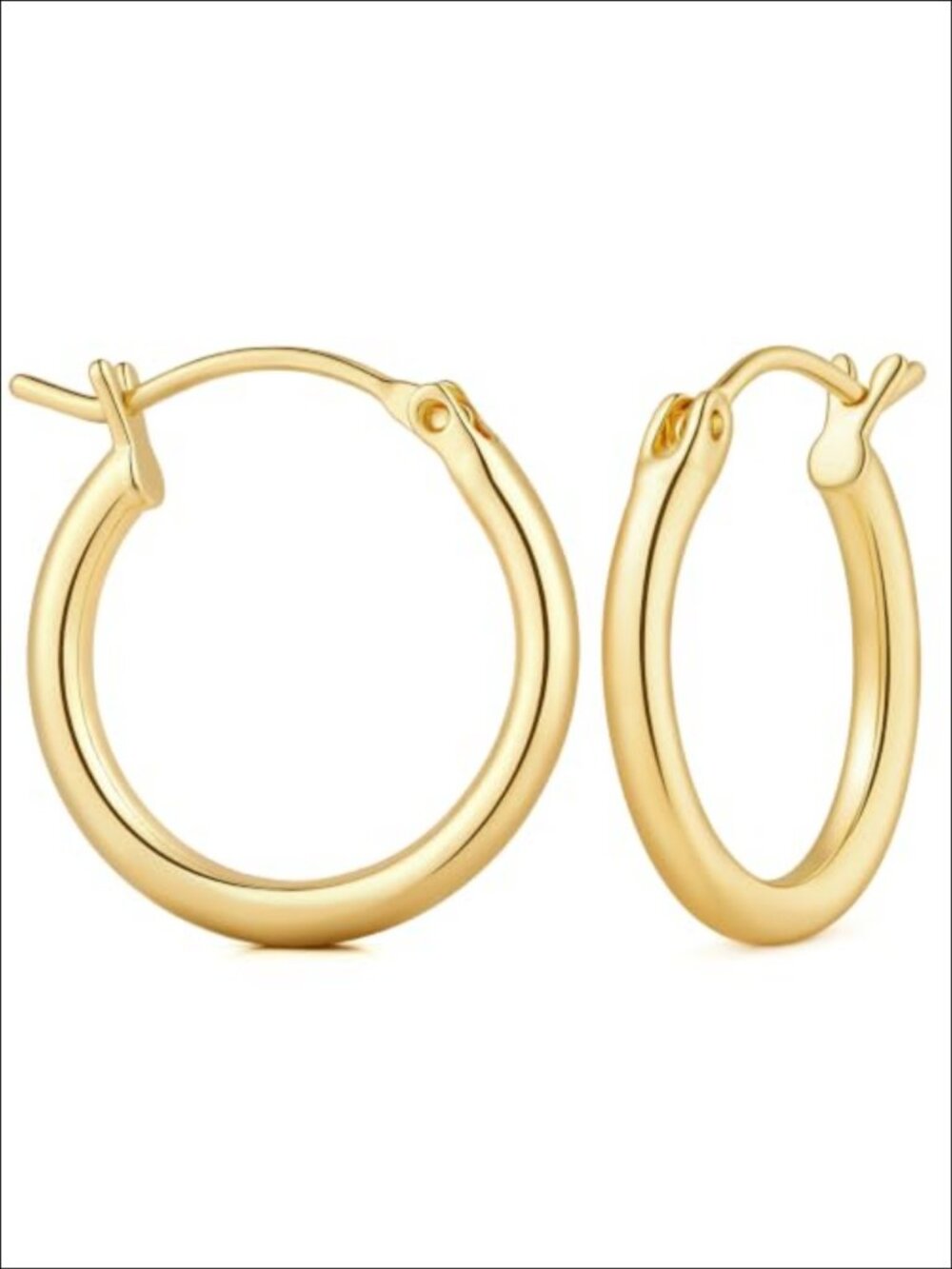 Small Gold Plated Hoop Earrings Huggie Earrings for Women Everyday